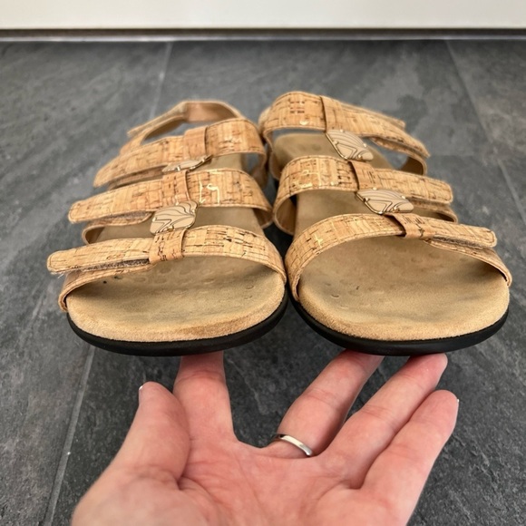 Vionic Amber Tan Cork Open Toe Comfort Sandals - Picture 6 of 9